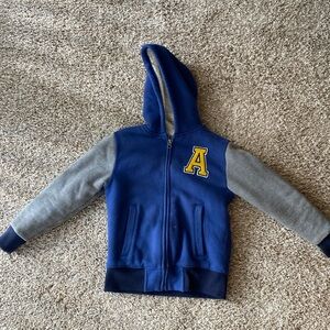 Boys letter sweater jacket